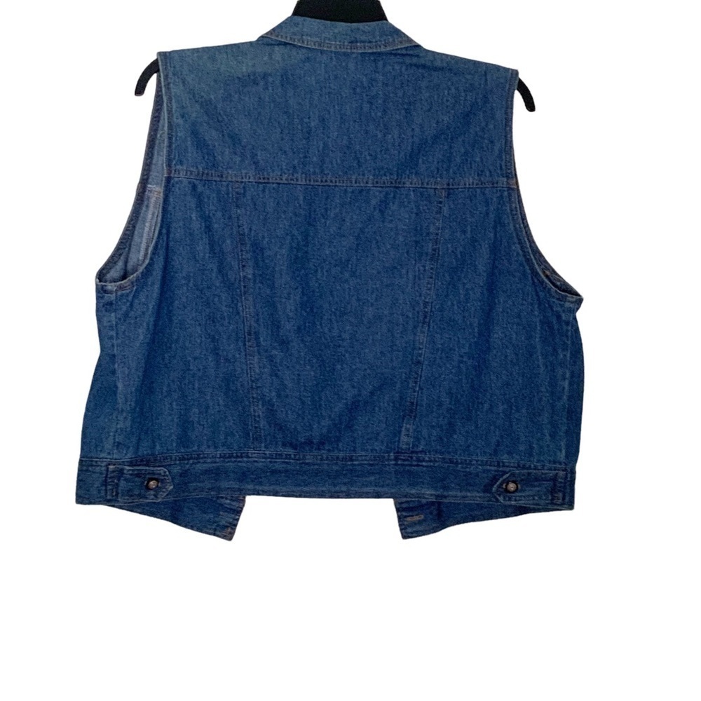 𝅺VINTAGE Saint Germain denim vest. Size L - Picture 5 of 9